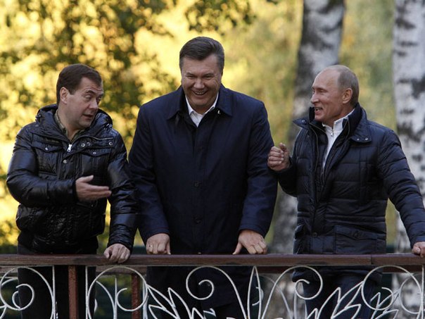 Медведев Янукович Путин